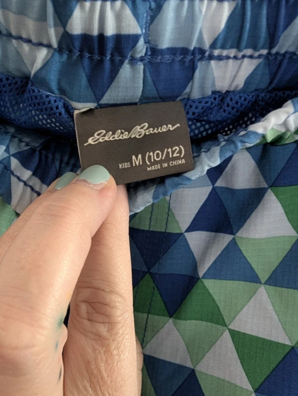 Eddie Bauer Geometric Swim Trunks